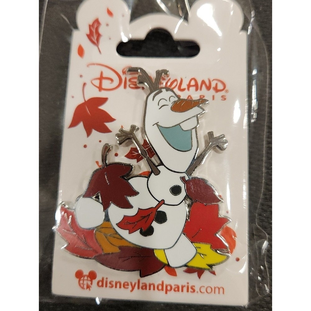 Disney Pin OLAF FROZEN SNOWMAN Fall Leaves Leaf Paris Exclusive DLP 00005